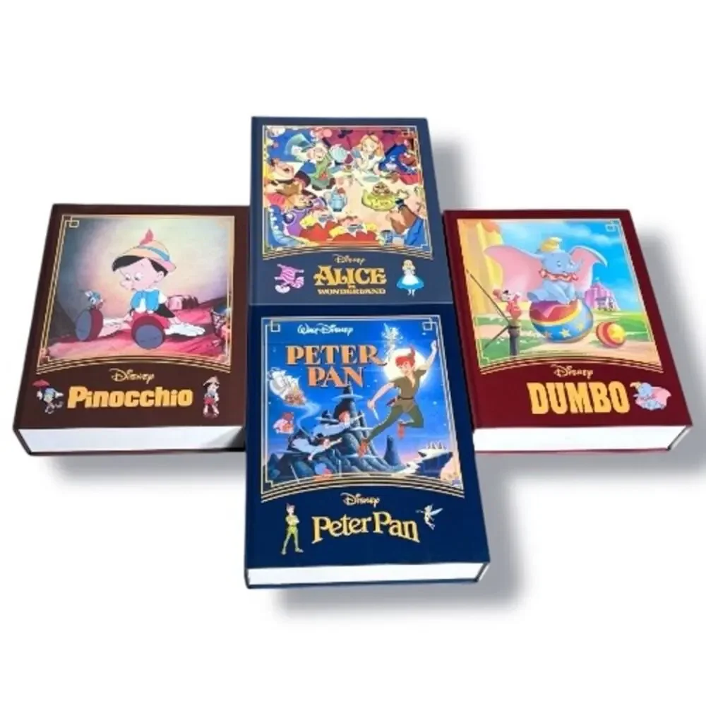 Disney Parks Classics Storybook 4 Puzzle Set Alice Peter Pan Dumbo Pinocchio